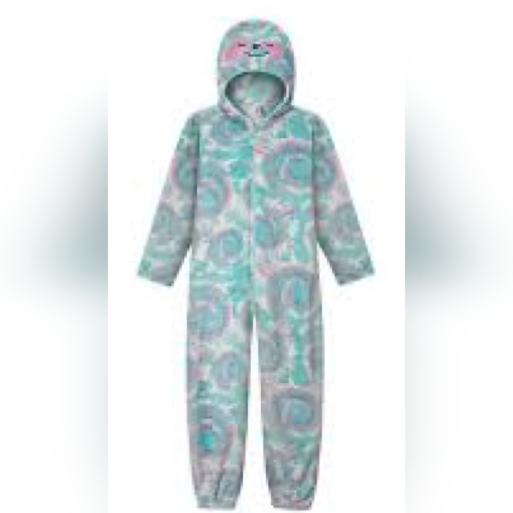 Sloth Hooded Zip Up One Piece
